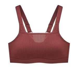 Women's Mesh Sports Bra - Burgundy